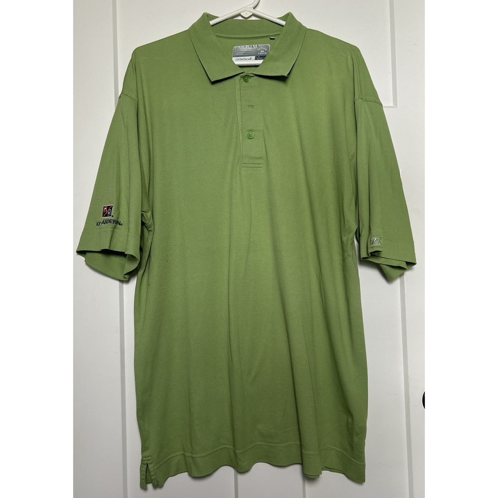 Cutter & Buck Men's  DryTec‎ Performance  Polo Shirt - Green - Size LARGE